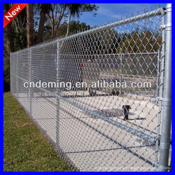 Inclinaison Metal Chain Link Wire Mesh Fence